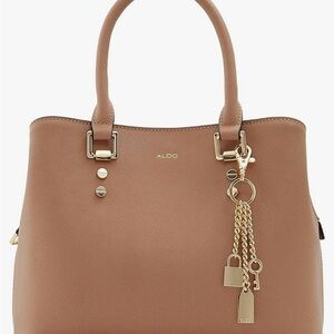 Aldo Tan Satchel with Braided Handles